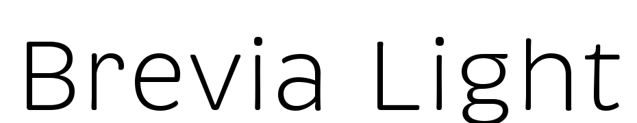 Brevia Light Font Download Free